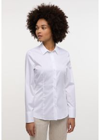 Eterna Damen Hemdbluse "FITTED", weiß, klassisch, Gr. 38, 95% cotton, 5% Elasthan, Blusen, EASY IRON (bügelleicht)