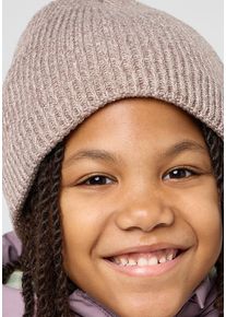 Jack Wolfskin Kinder Bommelmütze "POMPOM BEANIE KIDS", lila, Obermaterial: 99% Polyester, 1% Elastan; Kontrast: 99% Polyester, 1% Elastan; Futter: