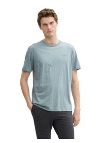 Tom Tailor Herren T-Shirt, grau, casual, Gr. XXXL, unifarben, Single Jersey, Obermaterial: 100% Baumwolle, Shirts, mit Logo Stickerei