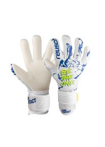 Reusch Kinder Torwarthandschuhe "Pure Contact Silver Junior", weiß, sportlich, Gr. 5, mehrfarbig, 49% Polyester, 43% Elastodien, 8% Polyamid,