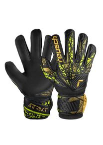 Reusch Kinder Torwarthandschuhe "Attrakt Infinity Junior", gold, sportlich, Gr. 4, mehrfarbig, 30% Polyester, 27% Elastodien, 9% Polypropylen, 3%