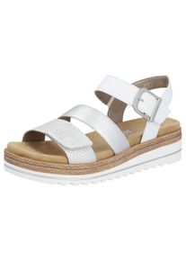 Remonte Damen Keilsandalette, Gr. 45, bunt, Lederimitat, casual, Schuhe, Keilabsatz, Sommerschuh, Sandale in veganer Verarbeitung