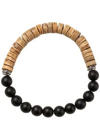 Firetti Armband "Schmuck Geschenk Armschmuck Armkette Edelstein Perlen", Materialmix, braun, Materialmix, Armbänder, Made in Germany - mit Onyx,