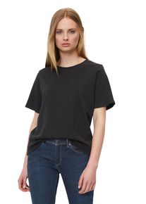 Marc O'Polo Damen T-Shirt "aus softer Bio-Baumwolle", schwarz, Basic, Gr. XXL, MARC O'POLO DENIM, unifarben, Obermaterial: 100% Baumwolle, Shirts