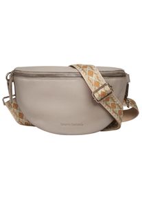 Bruno Banani Damen Gürteltasche, beige, Leder, unifarben, leicht glänzend, Taschen, echt Leder