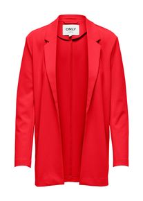 Only Damen Longblazer "ONLAGNETE L/S LOOSE BLAZER TLR", rot, modisch, Gr. L, unifarben, Web, Obermaterial: 95% Polyester, 5% Elasthan, Blazer