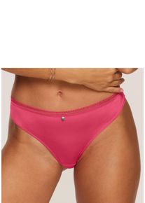 s.Oliver Damen String "Pauline", Gr. 32, orange, Spitze, Microtouch, Obermaterial: 81% Polyamid, 19% Elasthan, Unterhosen, mit feiner Spitze und