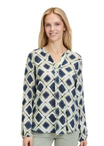 Cartoon Damen Shirtbluse "Cartoon Blusenshirt mit Muster", bunt, modisch, Gr. 44, Obermaterial: 100% Viskose., Blusen