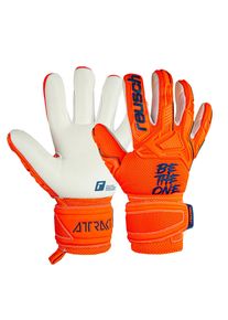 Reusch Kinder Torwarthandschuhe "Attrakt Freegel Silver Jr", orange, sportlich, Gr. 5, mehrfarbig, 56% Elastodien, 34% Polyester, 5% Polyurethan,