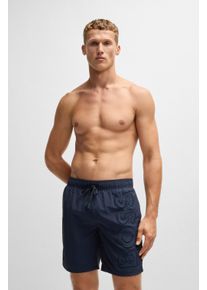 BOSS Herren Badehose "Whale", blau, Gr. M, Obermaterial: 100% Polyacryl, Badehosen