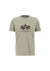 Herren T-Shirt "Alpha Industries Men - T-Shirts Basic T-Shirt", grün, Gr. S, Alpha Industries, Obermaterial: 100% Baumwolle, Shirts