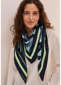 Cecil Damen Halstuch, blau, casual, bedruckt, Stoff, 100% Modal, Modetücher, mit grafischem Muster