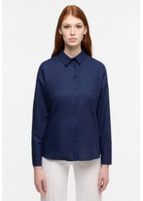 Eterna Damen Hemdbluse "REGULAR FIT", blau, klassisch, Gr. 44, 100% cotton, Blusen, NON IRON (bügelfrei)