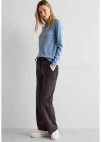 Cecil Damen Strickpullover, blau, casual, Gr. XXL, unifarben, Web, 60% Baumwolle, 40% Viskose, Pullover, im soften Baumwoll-Mix