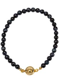 Firetti Damen Armband "Schmuck Geschenk Edelstahl Armschmuck Armkette Edelstein Perlen", Edelstahl, gold, Edelstahl, Armbänder, Made in Germany - mit