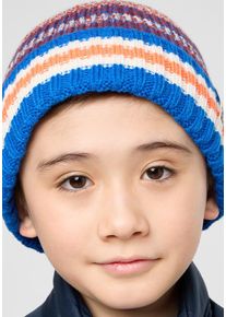 Jack Wolfskin Kinder Beanie "NIGHT HIKER BEANIE K", blau, Gr. M, Hauptmaterial: 100% Acrylic; Kontrast: 100% Acrylic; Futter: 100% Polyester, Mützen