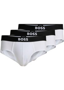 BOSS Herren Hipster "3P BOSS ONE x David Beckham", Gr. XL, weiß, Jersey, Obermaterial: 95% Baumwolle, 5% Elasthan, unifarben, Unterhosen