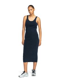 Element Damen Sommerkleid "Plisse", blau, Gr. L, 89% Baumwolle, 10% Nylon, 1% Elasthan, Kleider