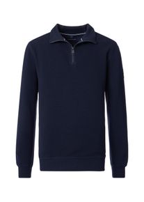 Casamoda Herren Sweatshirt "Casamoda Sweatshirt uni", blau, Gr. M, 95% Baumwolle, 5% Elasthan, Sweatshirts