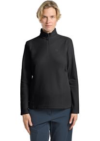 Jack Wolfskin Damen Stehkragenpullover "TAUNUS HZ W", schwarz, Gr. XL, Hauptmaterial: 100% Polyester (recycled), Pullover