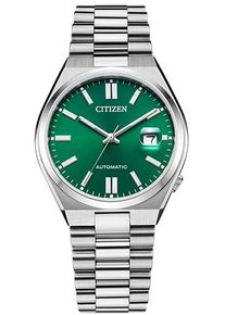 Citizen Damen Automatikuhr "Tsuyosa", silber, Armbanduhren, Armbanduhr, Damenuhr, Herrenuhr, Edelstahlarmband, Saphirglas, Datum