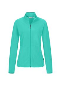 DEPROC Active Damen Fleecejacke "DECORAH WOMEN", blau, casual, Gr. 46, 100% Polyester, Jacken, weiche Fleecejacke in traditioneller Optik