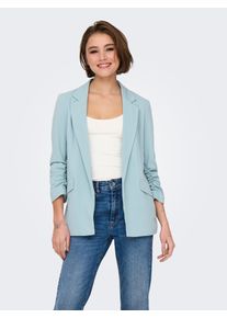Only Damen Kurzblazer "ONLCAROLINA-DIANA LIFE BLAZER CC TLR RP", grau, modisch, Gr. 36, unifarben, Web, Obermaterial: 98% Polyester, 2% Elasthan,