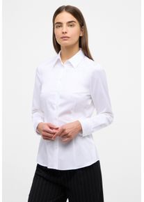 Eterna Damen Hemdbluse "FITTED", weiß, klassisch, Gr. 44, 95% cotton, 5% Elasthan, Blusen, EASY IRON (bügelleicht)