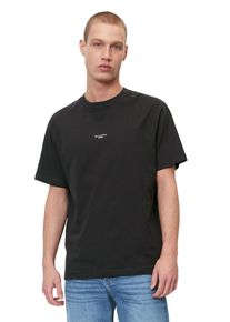 Marc O'Polo Herren T-Shirt "aus softer Bio-Baumwolle", schwarz, Basic, Gr. L, MARC O'POLO DENIM, unifarben, Obermaterial: 100% Baumwolle, Shirts