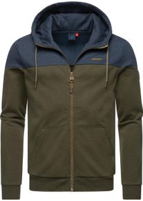 Ragwear Herren Kapuzensweatjacke "Tomie", grün, Basic, Gr. 4XL, Sweatware, Obermaterial: 55% Baumwolle, 45% Polyester, Sweatjacken, Herren Basic