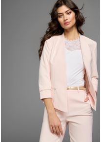 Laura Scott Damen Kurzblazer, rosa, feminin, Gr. 44, unifarben, Obermaterial: 94% Polyester, 6% Elasthan. Futter: 100% Polyester, Blazer, mit