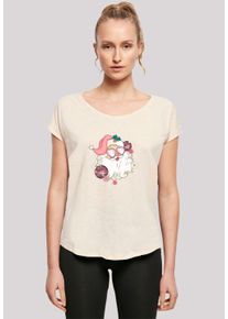 F4NT4STIC Damen T-Shirt "Pink Retro Disco Santa Weihnachten", weiß, casual, Gr. XXL, Obermaterial: 100% Baumwolle, Shirts, Premium Qualität,