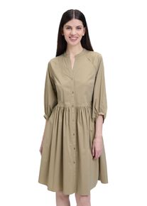 Cartoon Damen Blusenkleid "Cartoon Blusenkleid mit Taschen", grün, feminin, Gr. 38, Obermaterial: 71% Baumwolle, 25% Polyamid, 04% Elasthan.,