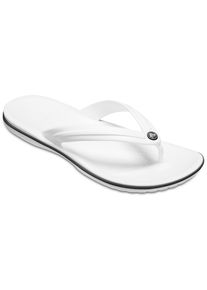 Crocs Damen Zehentrenner "Crocband Flip", Gr. 36, weiß, Croslite, sportlich, Schuhe, Badeschuh, Sommerschuh, Sandale mit Fußbett