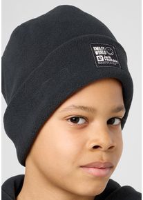Jack Wolfskin Kinder Beanie "SMILEYWORLD TEEN BEANIE", schwarz, Hauptmaterial: 100% Polyester (recycled), Mützen