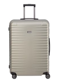 TITAN® TITAN Hartschalen-Trolley "LITRON Frame, verschiedene Größen und Farben, Safeplus-Verschluss", Gr. S, beige, Polycarbonat, unifarben, metallic,