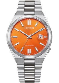 Citizen Damen Automatikuhr "Tsuyosa", silber, Armbanduhren, Armbanduhr, Damenuhr, Herrenuhr, Edelstahlarmband, Saphirglas, Datum