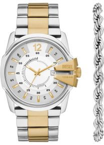 Diesel Herren Quarzuhr "MASTER CHIEF", silber, Armbanduhren, Armbanduhr, Herrenuhr, Datum, ideal als Geschenk, Edelstahlarmband