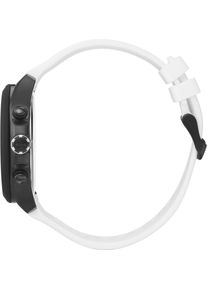 BOSS Herren Chronograph "VELOCITY", weiß, Armbanduhren, Quarzuhr, Herrenuhr, Armbanduhr, Stoppfunktion, Silikonarmband