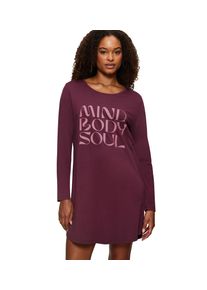 Triumph Damen Nachthemd "Nightdresses NDK LSL X", Gr. 36, lila, Jersey, 100% Baumwolle, unifarben, casual, Kleider, weich und atmungsaktiv