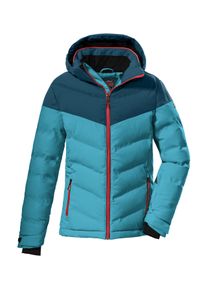 Killtec Kinder Skijacke "KSW 157 GRLS SKI QLTD JCKT", blau, sportlich, Gr. 128, 100% Polyester, Jacken