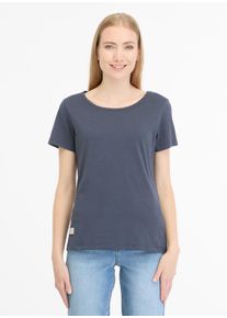 Ragwear Damen T-Shirt "MINTTA", blau, casual, Gr. XXL, unifarben, Jersey, Obermaterial: 50% Baumwolle, 50% Polyester, Shirts