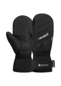 Reusch Kinder Fäustlinge "Tommy GORE-TEX Junior", schwarz-weiß, klassisch, Gr. 5, mehrfarbig, 94% Polyester, 6% Polyurethan, Handschuhe, mit