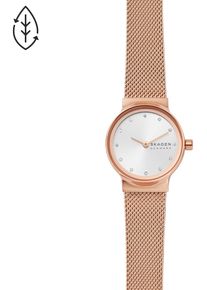 Skagen Damen Quarzuhr "FREJA LILLE", rosa, Armbanduhren, Armbanduhr, Damenuhr, Edelstahlarmband, Mineralglas, analog