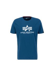 Herren T-Shirt "Alpha Industries Men - T-Shirts Basic T-Shirt", blau, Gr. M, Alpha Industries, Obermaterial: 100% Baumwolle, Shirts