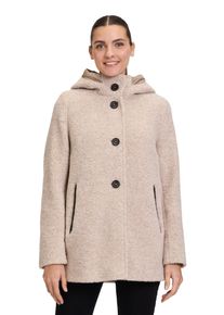 Gil Bret Damen Wolljacke "Gil Bret Wolljacke mit Kapuze", beige, sportlich, Gr. 42, Obermaterial: 60% Wolle, 21% Polyamid, 15% Polyester, 4% diverse