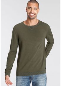 AJC Herren Rundhalspullover, grün, casual, Gr. XXXL, Strick, Obermaterial: 100% Baumwolle, Pullover, in spezieller Strick-Optik