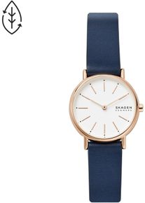 Skagen Damen Quarzuhr "SIGNATUR LILLE", blau, Armbanduhren, Armbanduhr, Damenuhr, analog, Edelstahlarmband