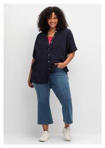 sheego Damen Stretch-Jeans "Große Größen", blau, casual, Gr. 46, unifarben, Obermaterial: 96% Baumwolle, 4% Elasthan (LYCRA XTRA LIFE), Jeans, in
