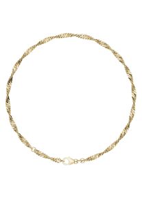 Firetti Fußkette "Schmuck Geschenk Silber 925 Körperschmuck Gold o. Rosè Singapurkette", Silber 925 (Sterlingsilber), gold, Silber 925